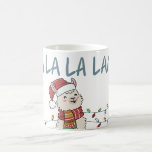 Cute Festive Llama Coffee Mug