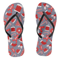 Cute Festive Red Illustrations Christmas Pattern