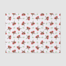 Cute Festive Red Kasky Christmas Reindeer