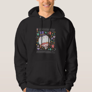 Cute festive snowman bubble head girl hoodie