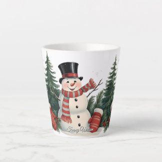Cute Festive Traditional Christmas Latte Mug