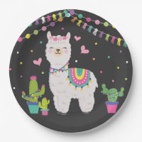 Cute Fiesta Llama Baby Girl Birthday Party Decor