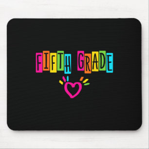 Cute Fifth Grade Heart First Day Of School Girls B Mouse Pad