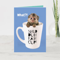 Cute Finger Monkey In A Cup Complimentary Birthday