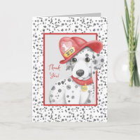 Cute Fire Fighter Dalmatian Baby Shower