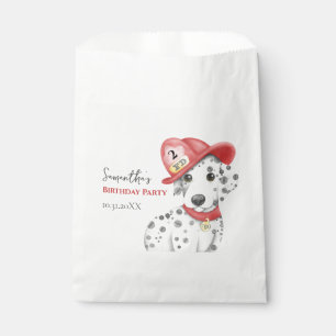 Cute Fire Fighter Dalmatian Kids Birthday Favour Bags