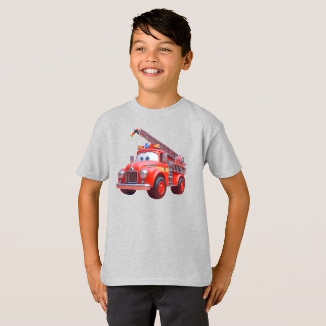 Cute fire truck T-Shirt (Front Full)