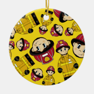 Cute Firefighter Ornament