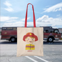 Cute Fireman Firefighter Cartoon Character