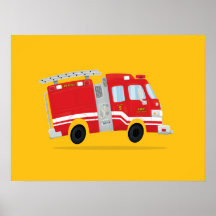 Cute Firetruck Art