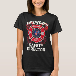 Cute firework safety director boom squad T-Shirt