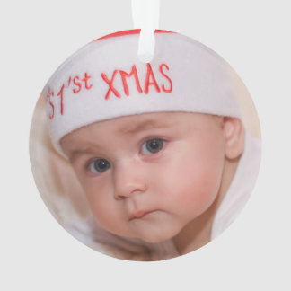 Cute First Christmas Reindeer Ornament for Boys