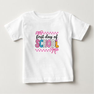 Cute First Day of School Design Baby T-Shirt
