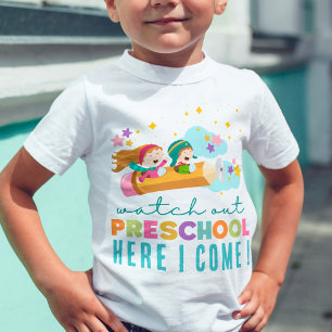 Cute First Day of School Fun Preschool Student  Toddler T-Shirt