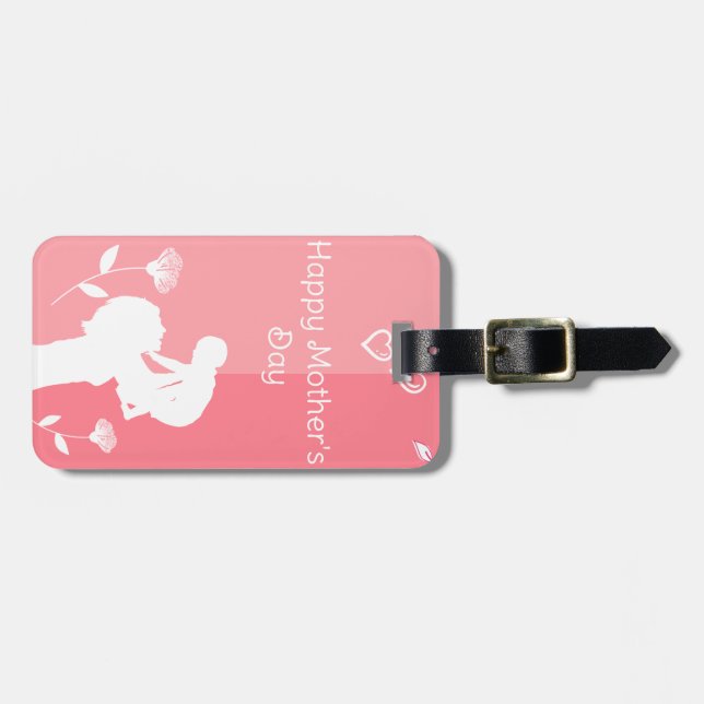  Cute First Mother's Day Luggage Tag (Front Horizontal)