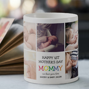 Cute First Mother's Day Mummy Photo Collage Coffee Mug