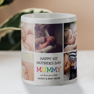 Cute First Mother's Day Mummy Photo Collage Coffee Mug