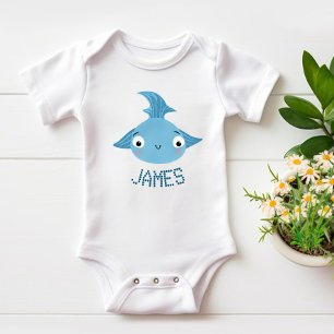 Cute fish baby bodysuit