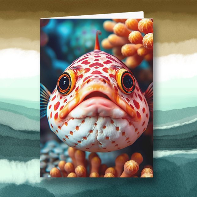Cute Fish Close Up | Checking On You Card (Creator Uploaded)