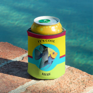 Cute Fish Colorful Can Cooler