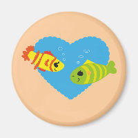 Cute Fish Couple Valentine Aquarium Love