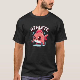 Cute Fish Fitness Workout Funny Athlete Gym Traini T-Shirt