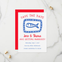 Cute Fish Hand Drawn Sweet Red Blue Custom
