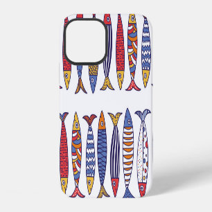 Cute Fish Illustration: Kids Seamless Background iPhone 12 Case
