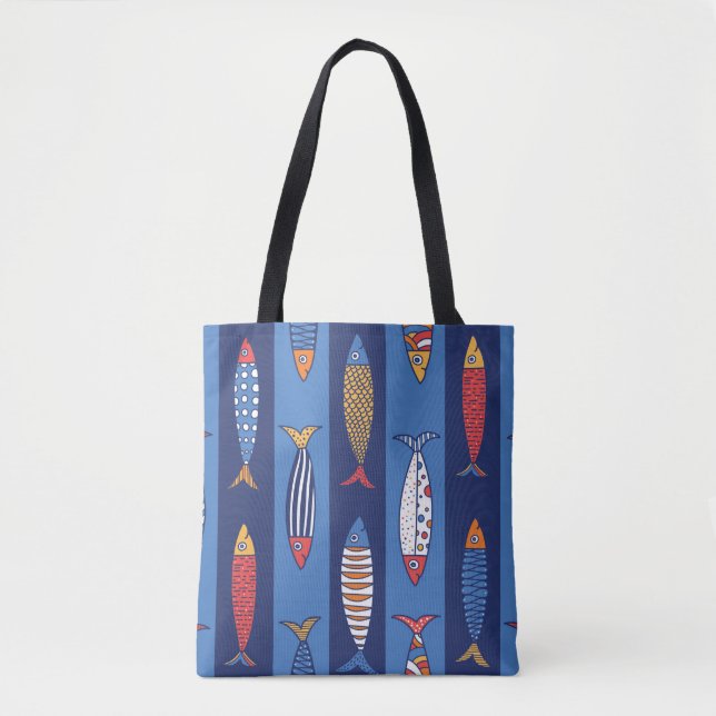 Cute fish. Kids background. Seamless pattern Tote Bag (Front)