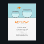 Cute Fish New Home Funny Postcards<br><div class="desc">Cute Fish New Home Funny Postcards</div>