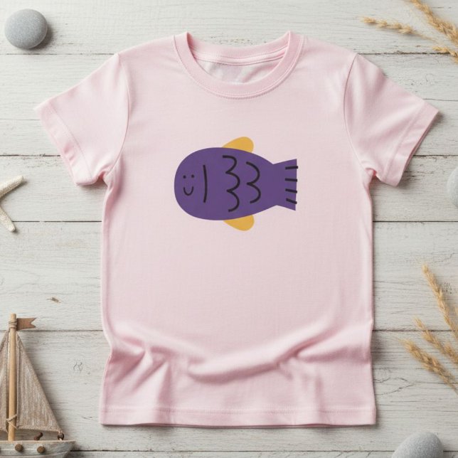 Cute Fish T-Shirt - Trendy Tee for Teen Girls (Creator Uploaded)