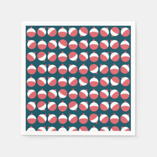 Cute Fishing Bobber Paper Napkins