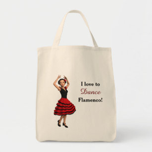 Cute Flamenco Dancer (Personalised) Tote Bag