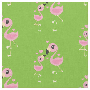 Cute Flamingo Baby Nursery Decor Fabric