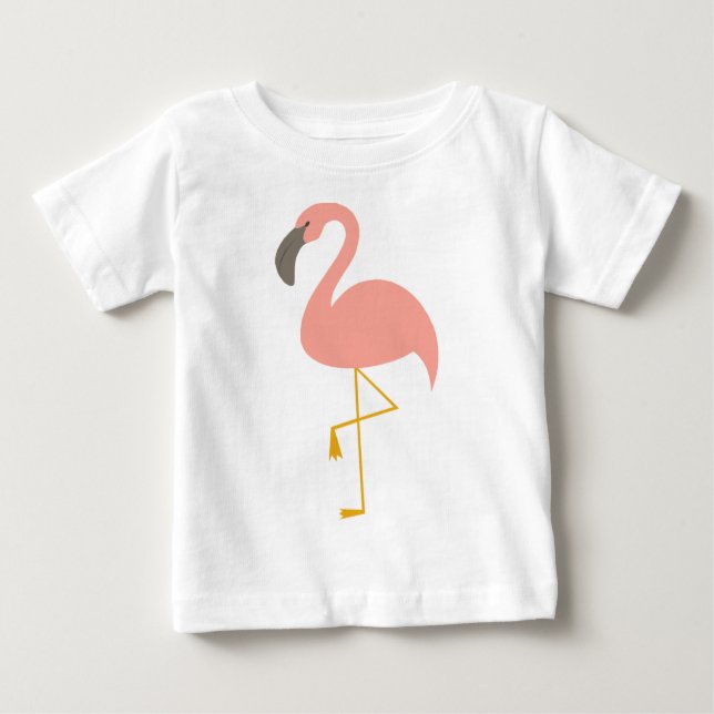Cute Flamingo Baby T-Shirt (Front)
