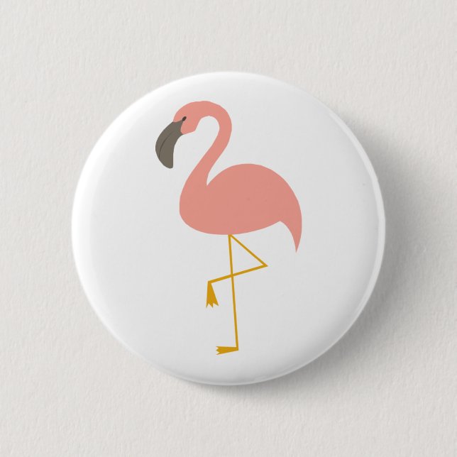 Cute Flamingo Button (Front)