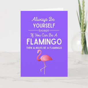 Cute Flamingo Cards Funny Humor Pink Bird Humorous