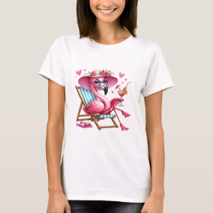 Cute Flamingo clipart T-Shirt