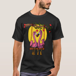 Cute Flamingo Couple T-Shirt