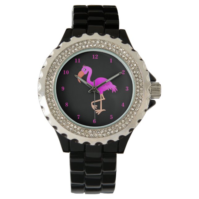 Cute Flamingo - Happy - Watch (Front)