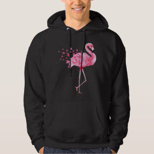 Cute Flamingo I Love You ASL American Sign Languag Hoodie