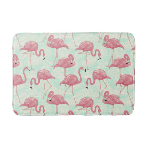 Cute Flamingo Pattern bath mats