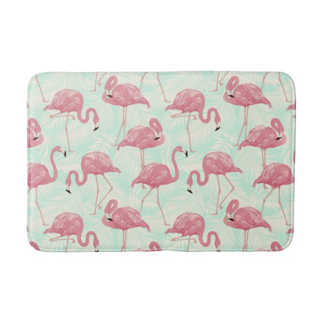 Cute Flamingo Pattern bath mats (Front)