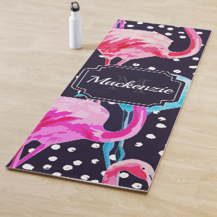 Cute Flamingo Pattern Yoga Mat
