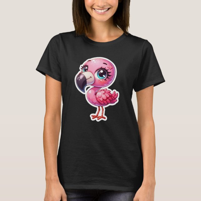 Cute Flamingo T-Shirt (Front)