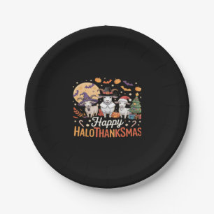 Cute Flamingo Thanksgiving I'm Not a Turkey! Funny Paper Plate