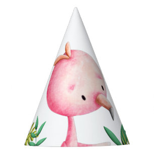 Cute Flamingo Tropical Party Hat