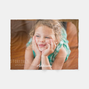 Cute Fleece Blanket With Photo