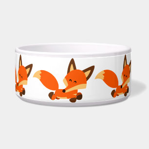 Cute Fleet Cartoon Fox Pet Bowl