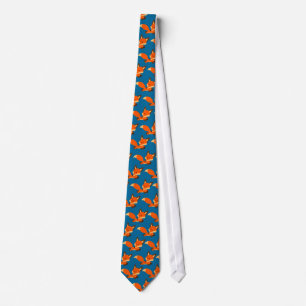 Cute Fleet Cartoon Fox Tie